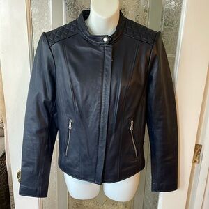 Marc New York Leather Moto Jacket
